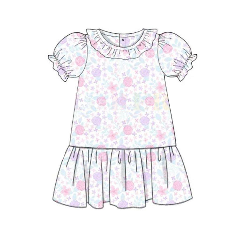 Pre-order no moq GSD3717 pre-order baby girl clothes short sleeve summer dress-26.1.23