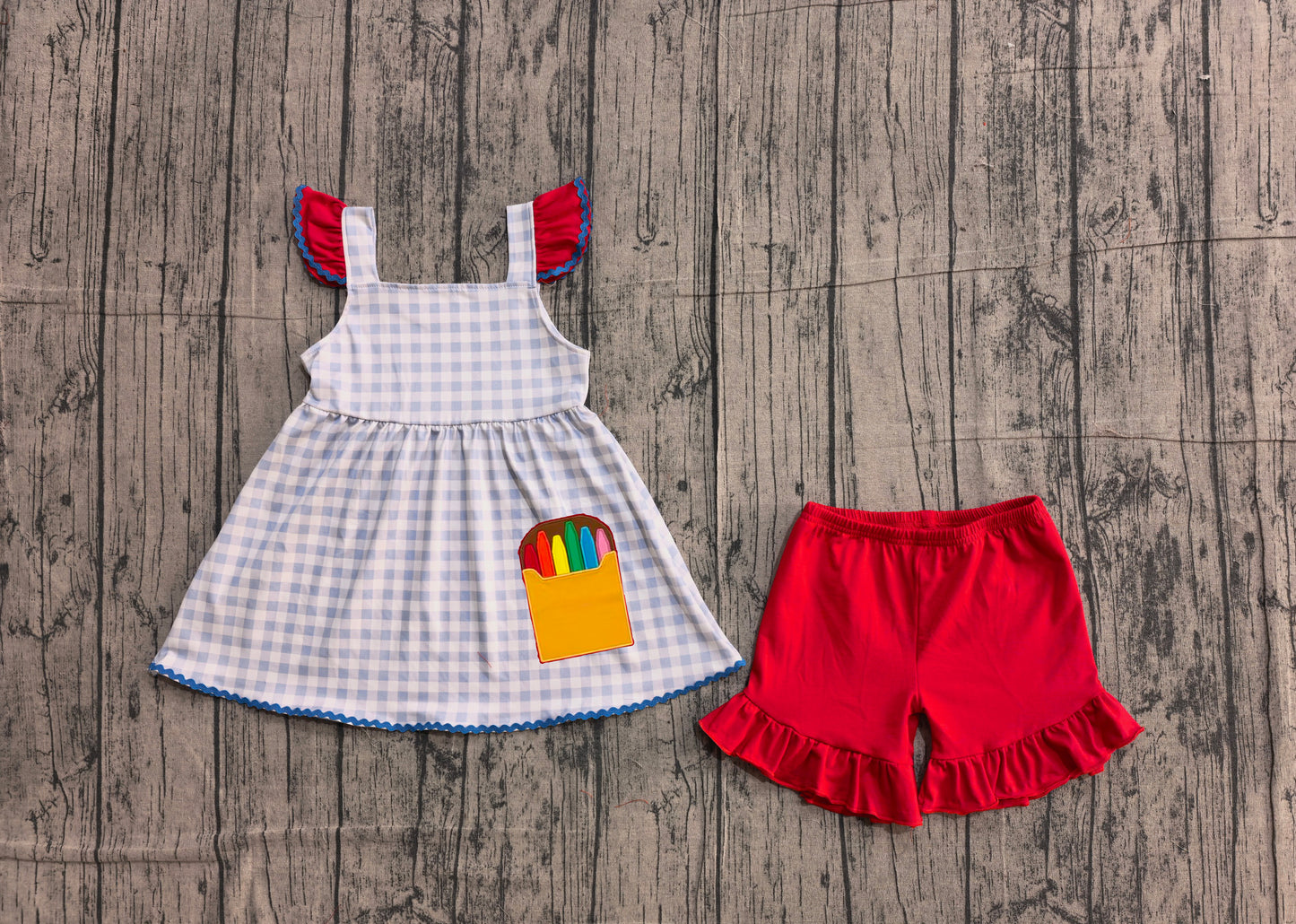 Pre-order no moq GSSO3101 pre-order baby girl clothes flying sleeve summer outfit-26.1.6