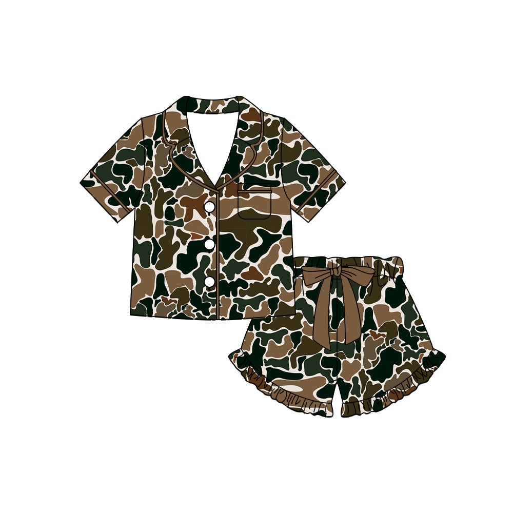 Pre-order no moq GSSO3123 pre-order baby girl clothes camouflage short sleeve shorts summer outfit-26.1.2