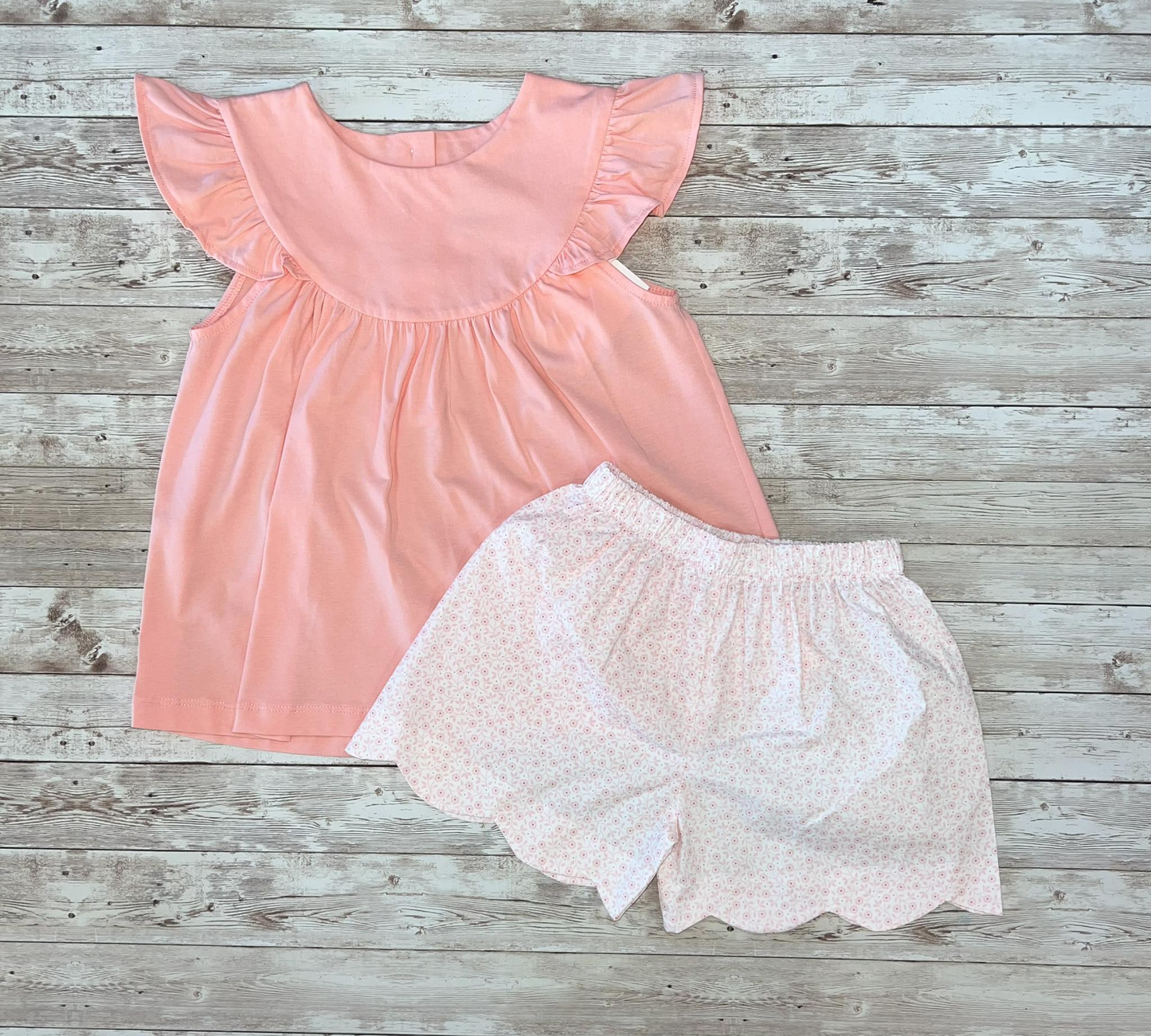 Pre-order no moq GSSO3192 pre-order baby girl clothes floral flying sleeve shorts summer outfit-26.1.14