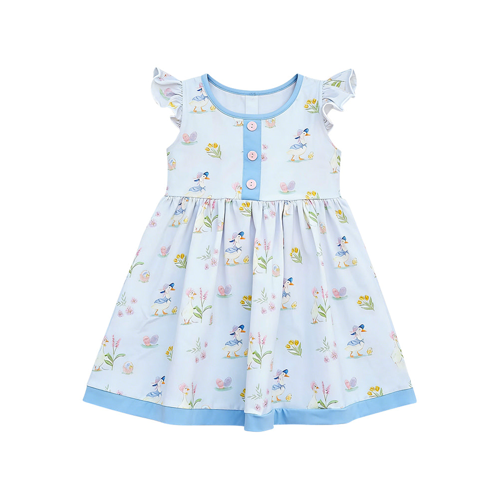 Pre-order no moq GT1581 pre-order baby girl clothes girl summer floral flying sleeve top-26.1.1