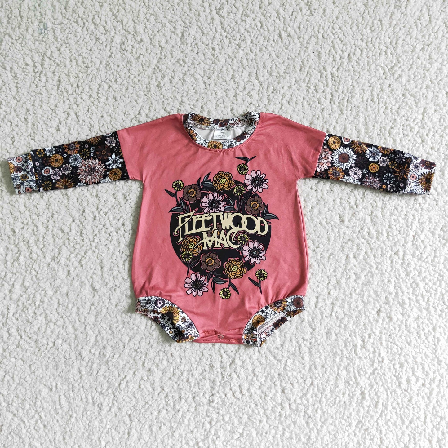 10.18 RTS NO MOQ LR0020 baby clothing cartoon print long sleeve bodysuit milk silk baby romper