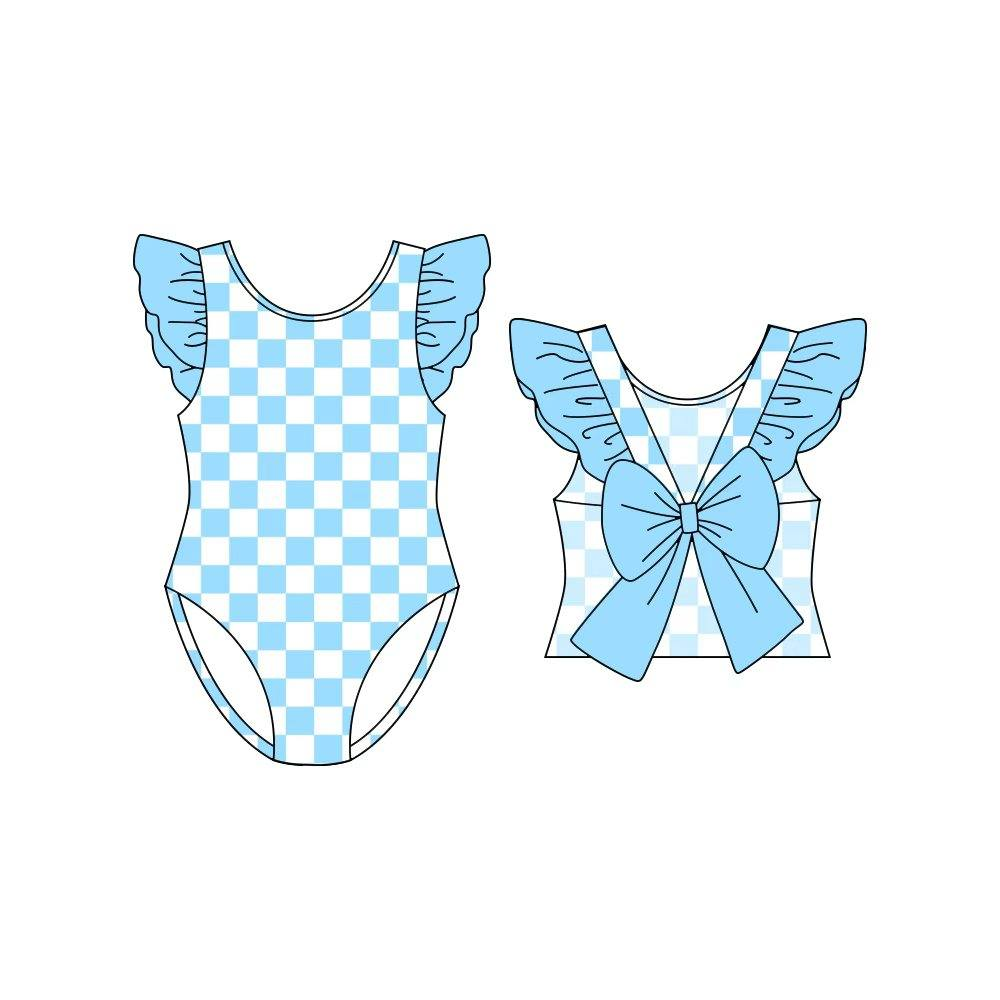 Pre-order no moq S0707 pre-order baby girl clothes summer flying sleeve swimsuit-26.1.5