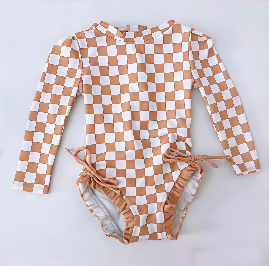 Pre-order no moq S0719 pre-order baby girl clothes summer long sleeve swimsuit-26.1.7