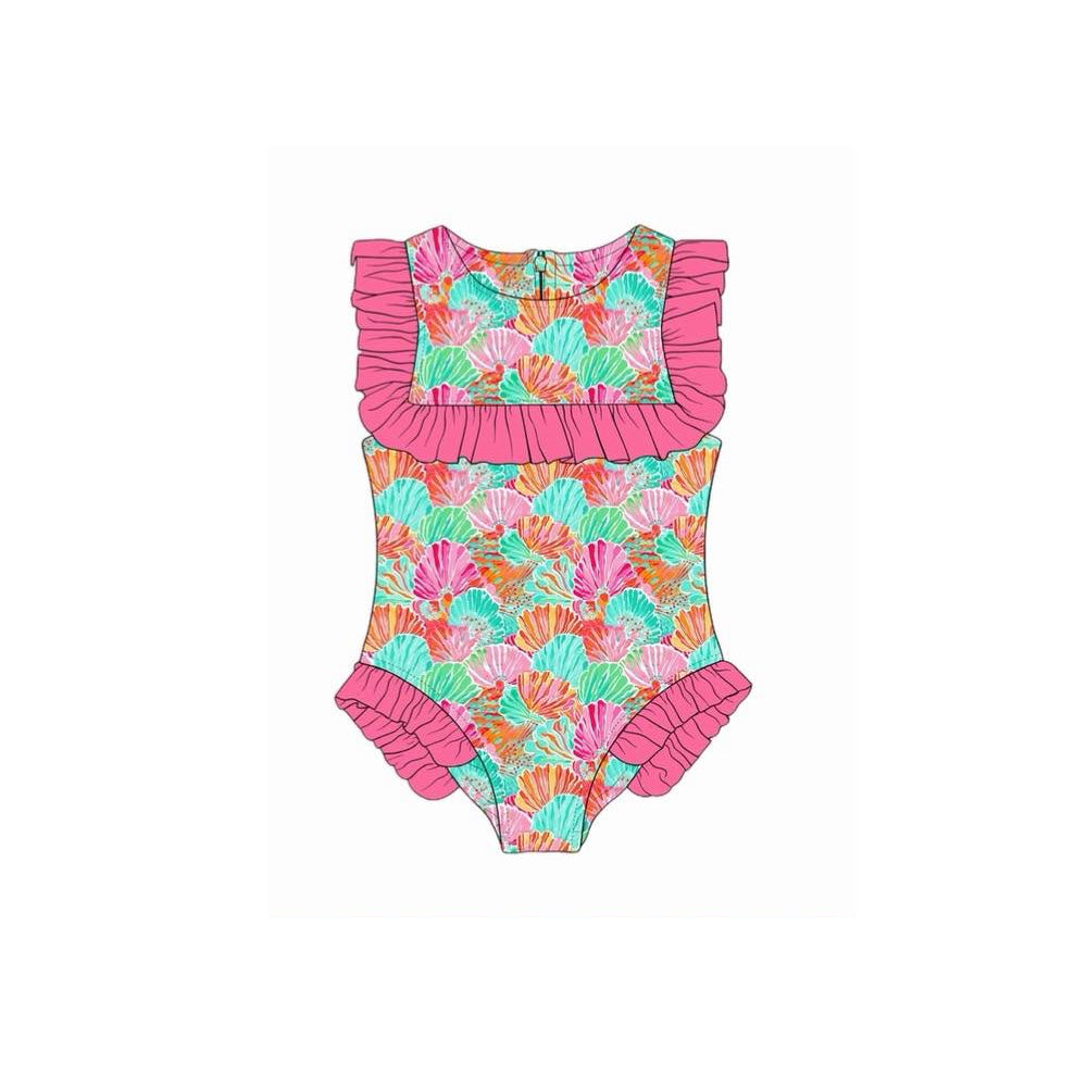Pre-order no moq S0721 pre-order baby girl clothes summer sleeveless swimsuit-26.1.10