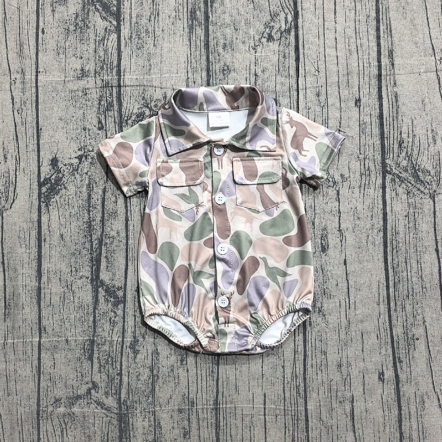 SR3544 pre-order baby boy clothes summer camouflage short sleeve bubble-26.1.10