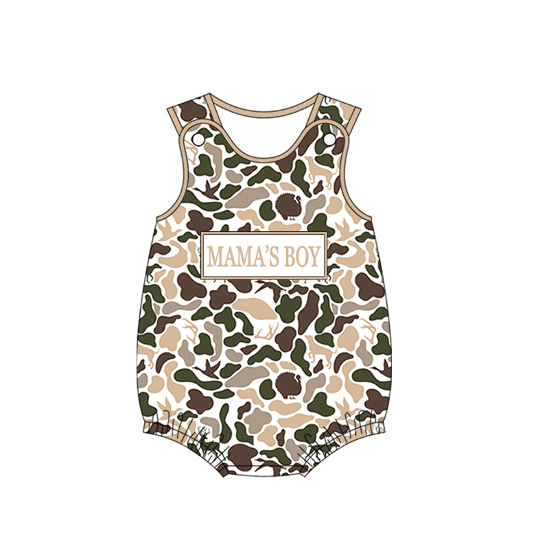 Pre-order no moq SR3909 pre-order baby boy clothes summer MAMA camouflage vest bubble-26.1.1