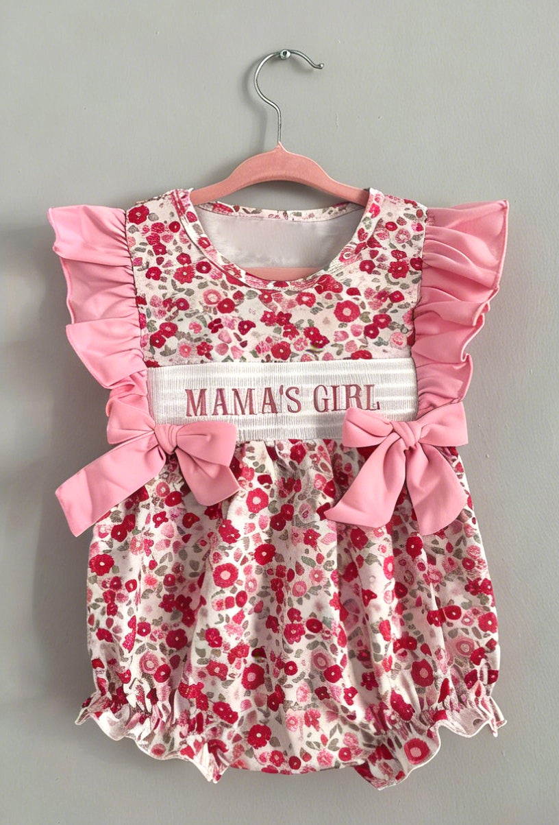 Pre-order no moq SR3939 pre-order baby girl clothes MAMA floral flying sleeve bubble-26.1.5