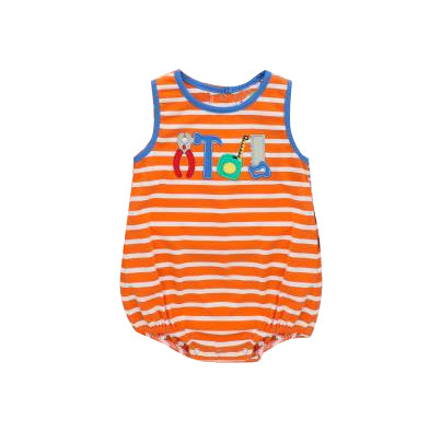Pre-order no moq SR3943 pre-order baby boy clothes orange vest bubble-26.1.6