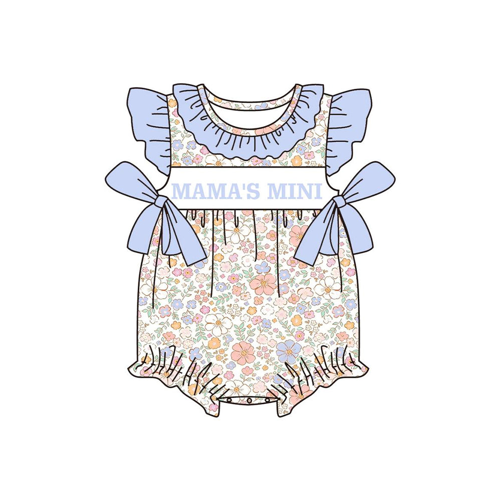 Pre-order no moq SR3973 pre-order baby girl clothes MAMA flying sleeve bubble-26.1.13