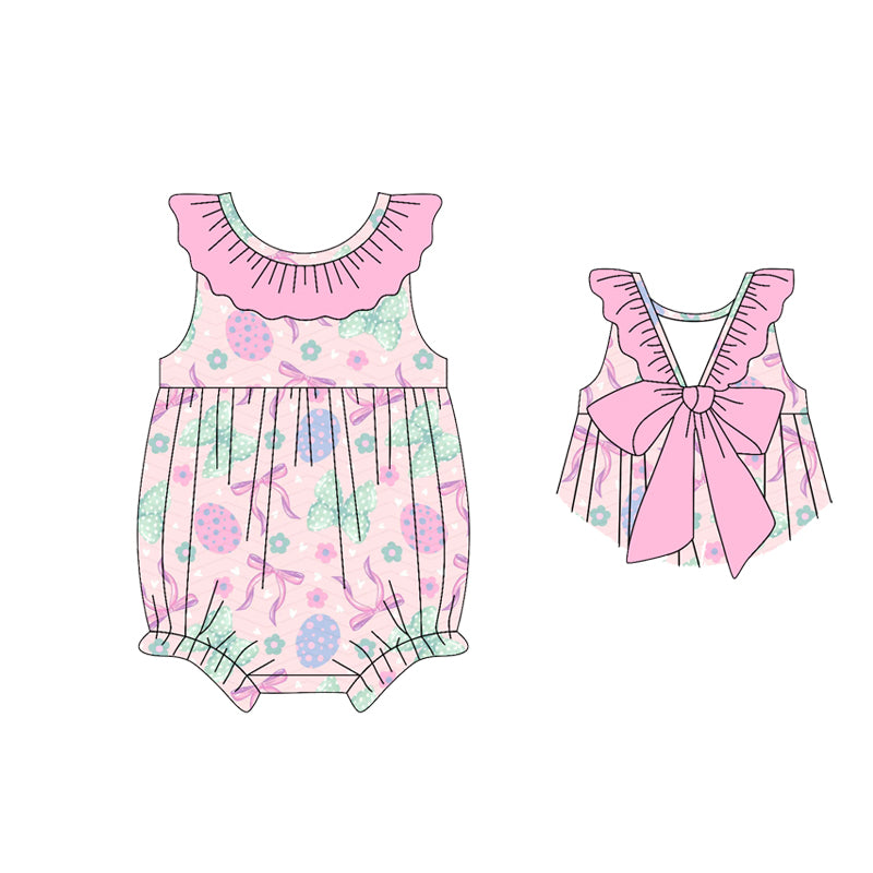 Pre-order no moq SR3983 pre-order baby girl clothes bunny bow vest bubble-26.1.14