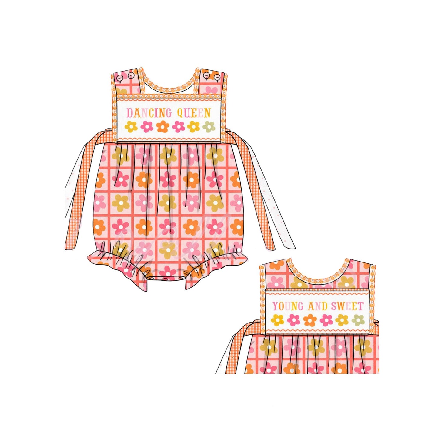 Pre-order no moq SR4018 pre-order baby girl clothes mama vest bubble-26.1.23