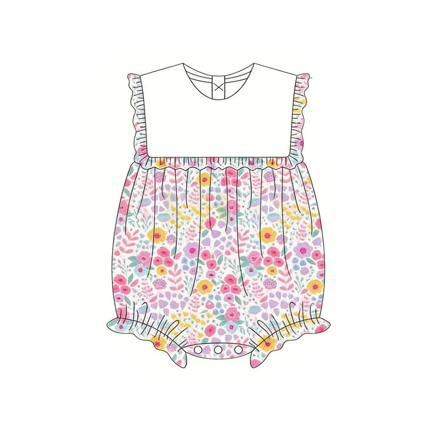 Pre-order no moq SR4021 pre-order baby girl clothes vest bubble-26.1.23