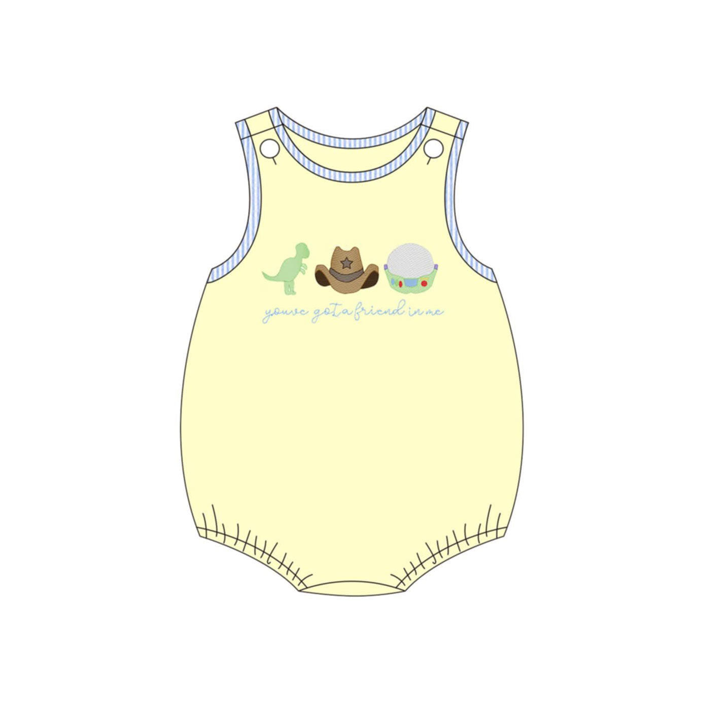 SR4106 Preorder Baby Boy Yellow Sleeveless Hats Dinosaurs Hunting Rompers