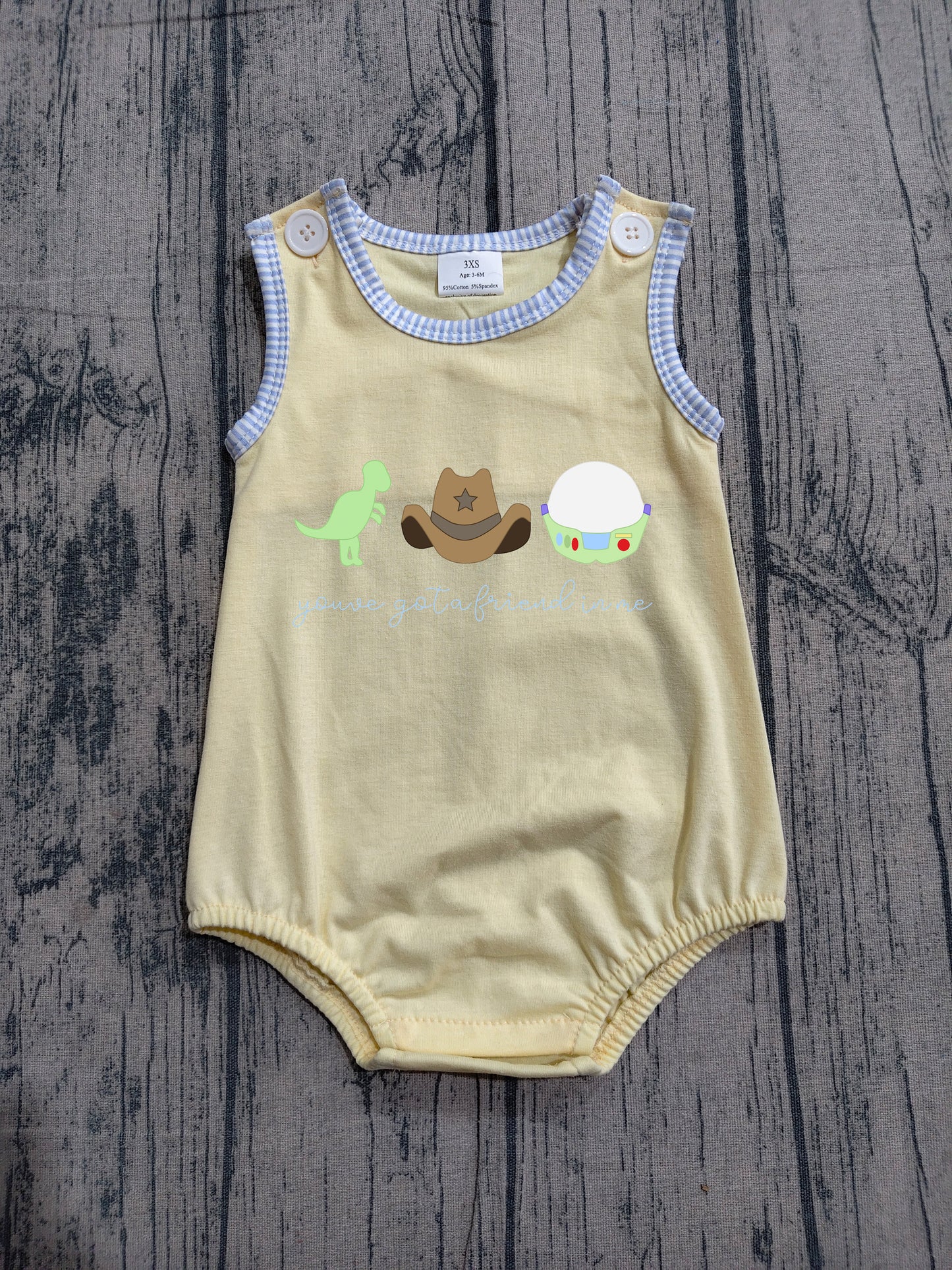 SR4106 Preorder Sample Embroidery Hats Dinosaurs Baby Boy Sleeveless Hunting Rompers