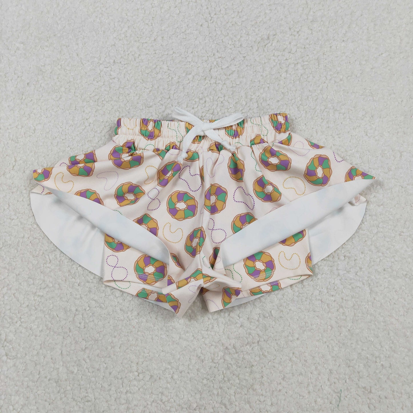 Sibling Baby girls clothes and adult clothes yoga mardi gras kids shorts and adult shorts