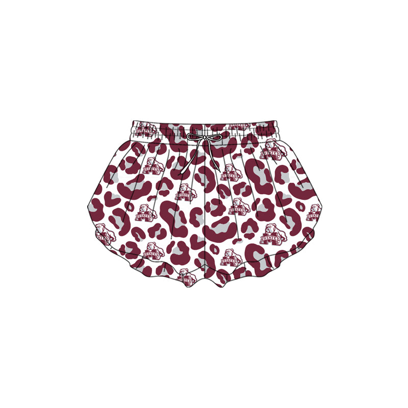 Pre-order no moq SS0820 baby girl clothes summer yoga team camouflage shorts-26.1.13