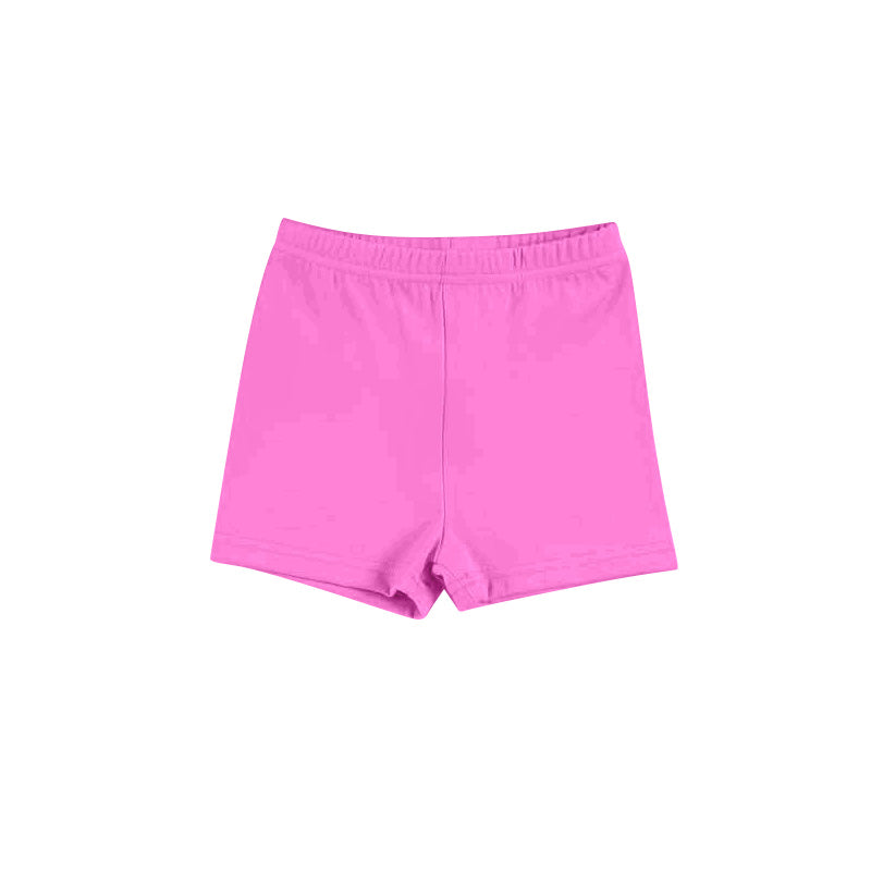 Pre-order no moq SS0826 baby girl clothes summer yoga pink shorts-26.1.20