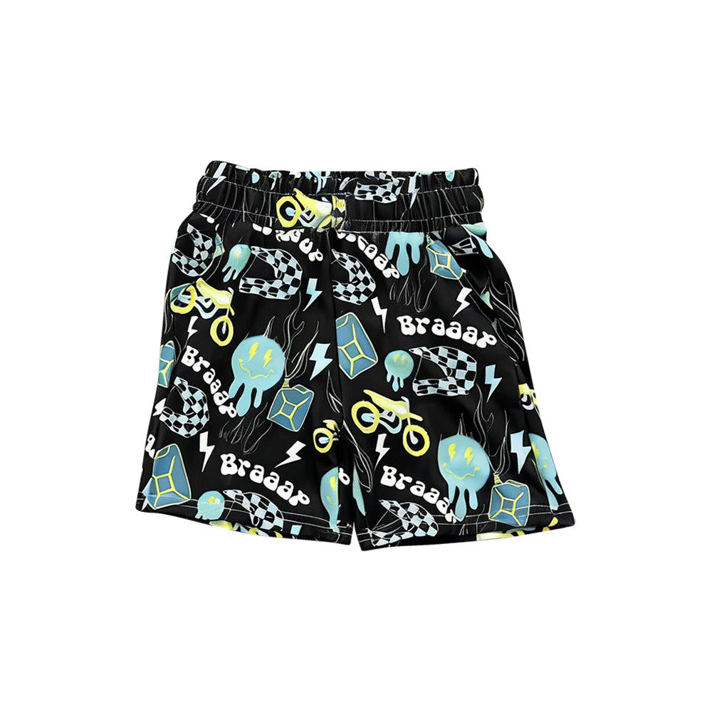 Pre-order no moq SS0835 baby girl clothes summer blue shorts-26.1.22