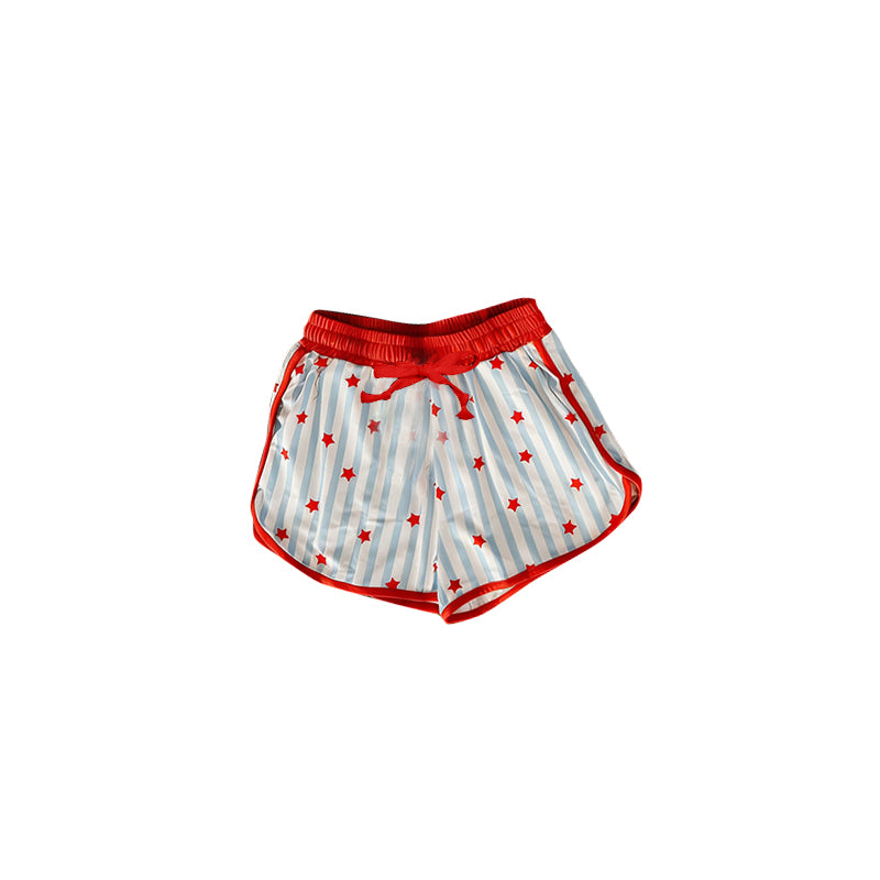 SS0867 Preorder Baby Girl Stars Stripe 4th of July Shorts Bottom