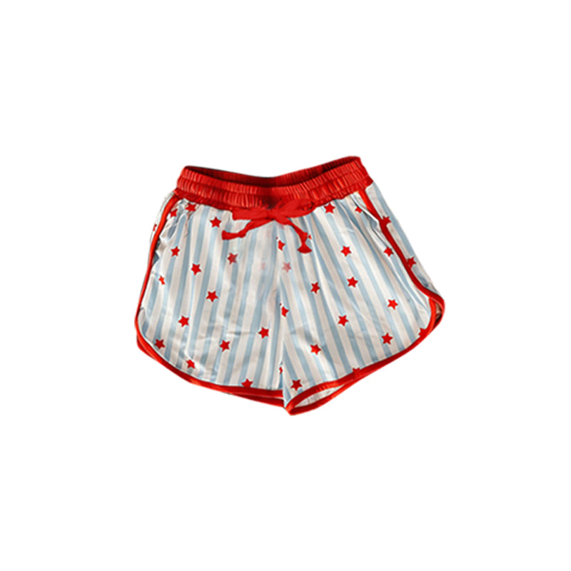 SS0870 Preorder Adult Women Stars Stripe 4th of July Pockets Shorts Bottom