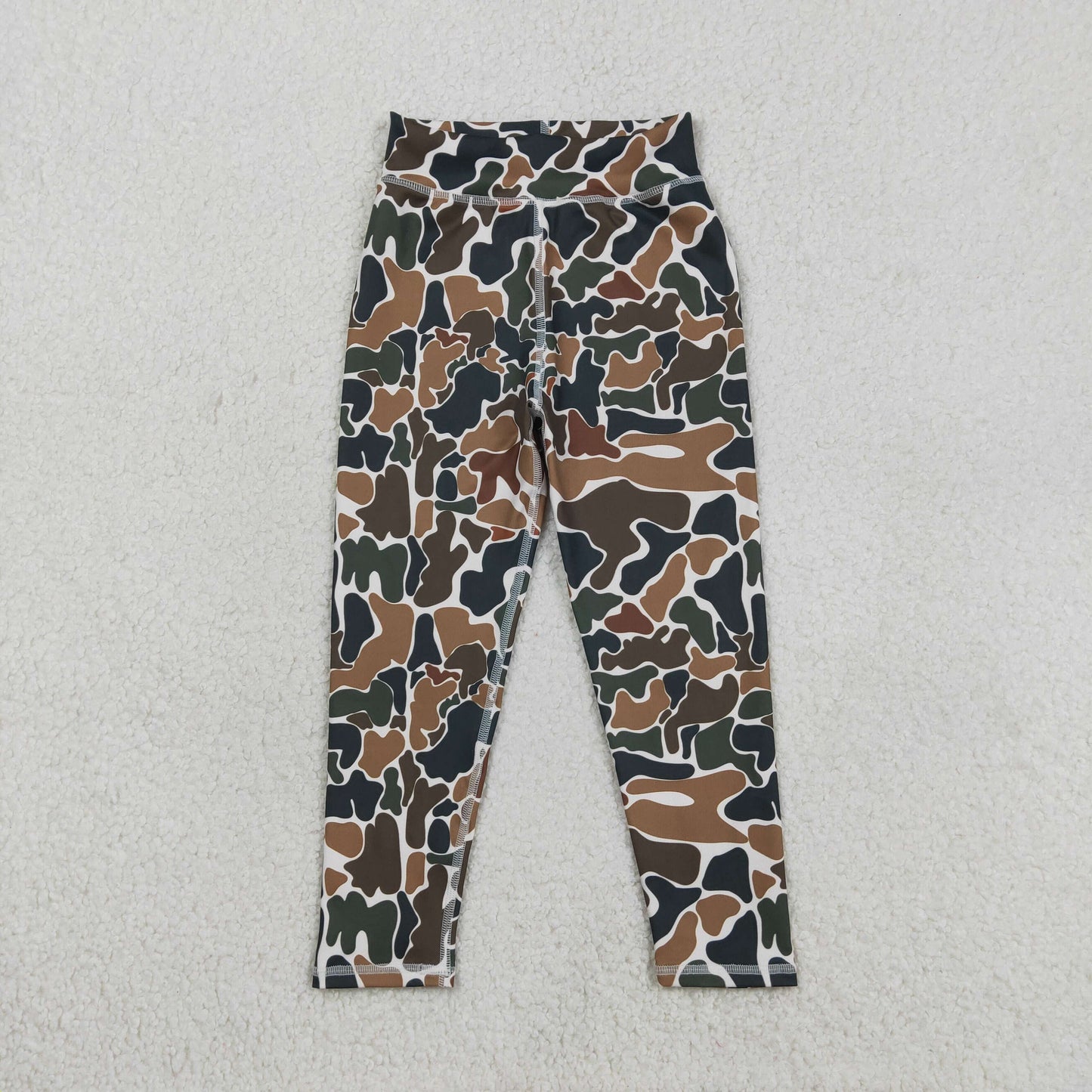 P0690 Baby Girl Southern Dark Brown Camo Yoga Active Legging Pants Bottom