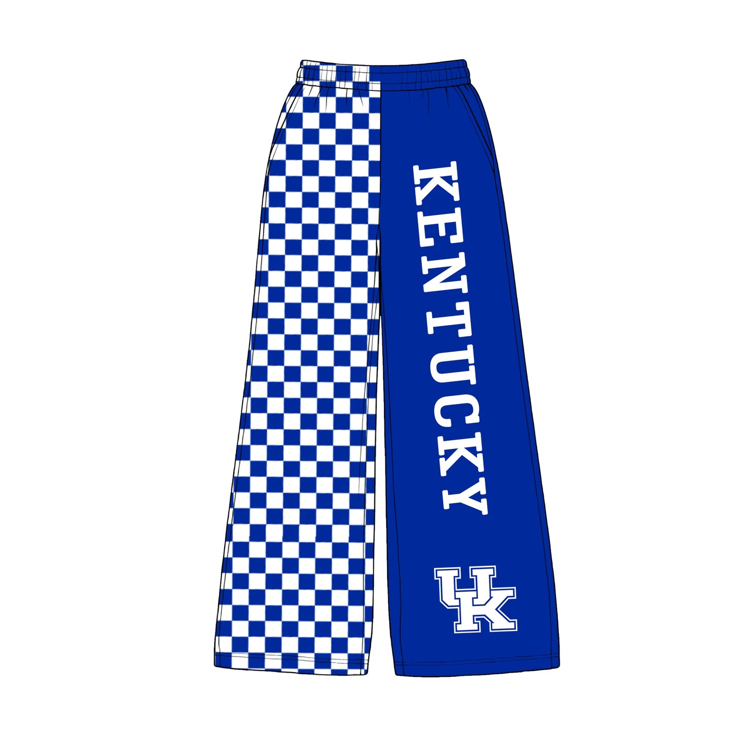 Custom Order Baby Girls Kentucky UK Team Checkered Pants Bottoms