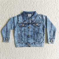 6 A5-14 blue and white denim jacket