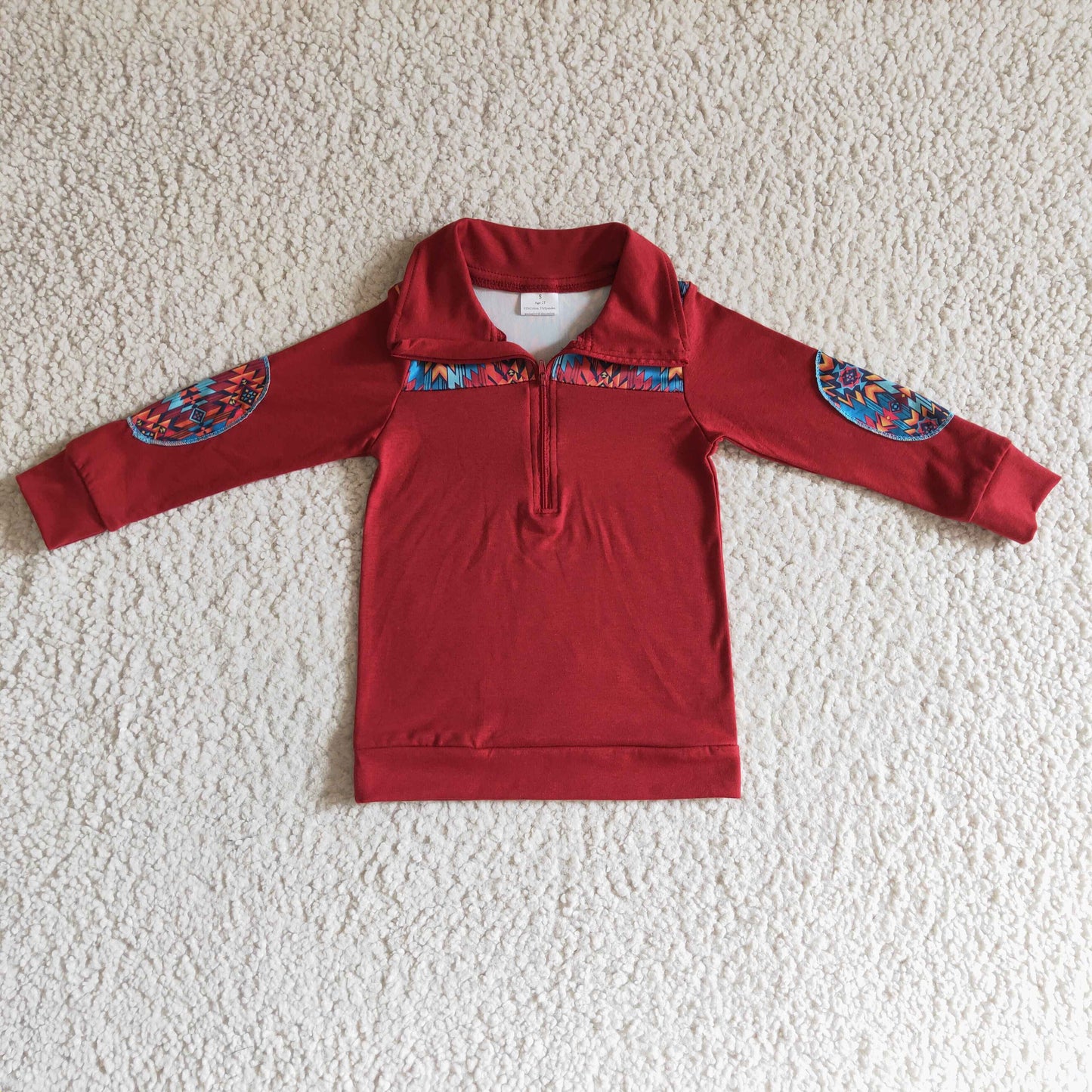 BT0080 kids girls long sleeve red coat