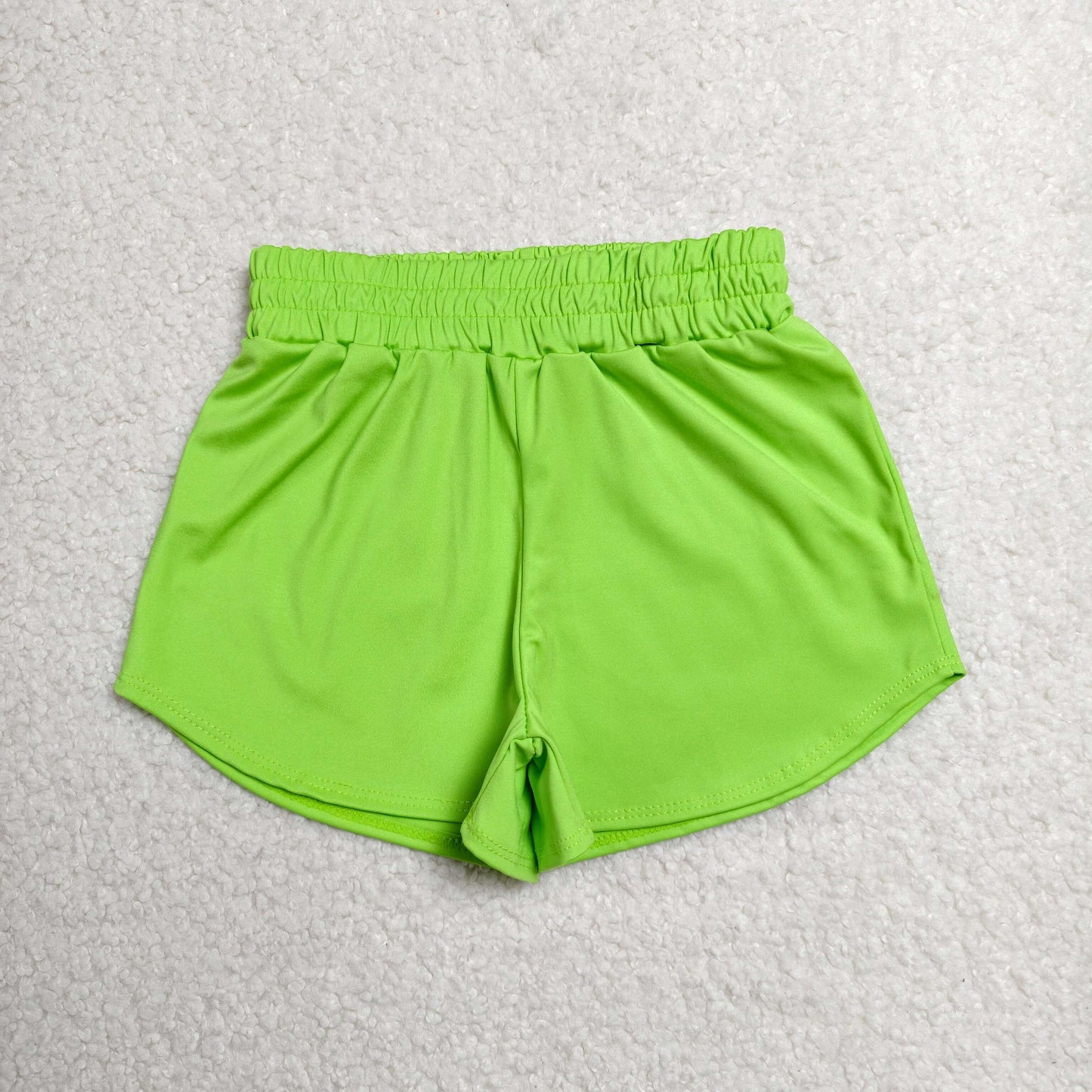 SS0903 Kids Baby Girls Light Green Yoga Active Sport Shorts Bottom