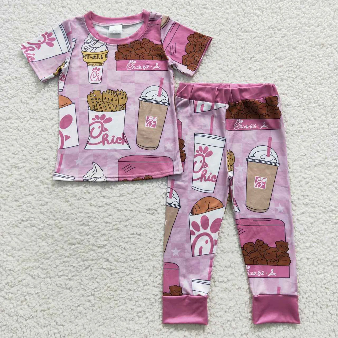 Sibling Baby Girls Boys clothes Chick short sleeve Top Flare Pants Clothes Sets