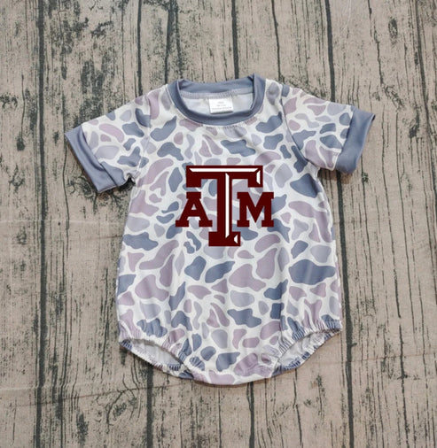 10.29 Custom Moq 8 Baby Infant Boys Camo ATM Team Rompers