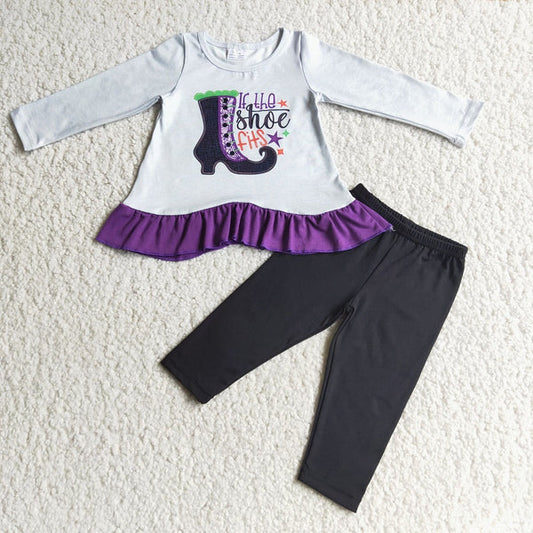 6 C9-2 Halloween Girl Purple Boots Outfit