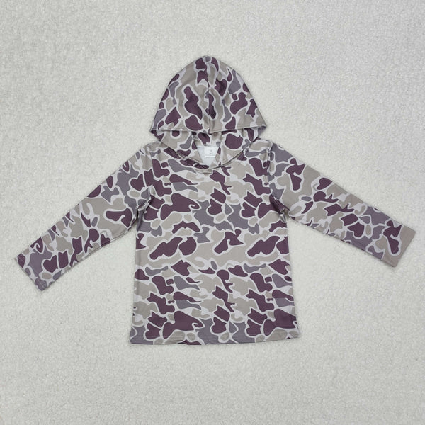 3.12 BT0923 Baby Boys Green Camo Long Sleeve Hooded Tops