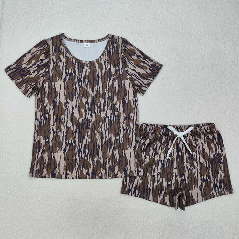 3.15 GSSO1681 Adult Women Bottomland Tops Shorts Pajamas