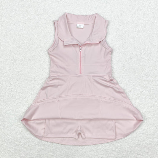 L-3.3 GSD1378 Baby Girls Pink Athletic Active Wear Knee Length Dresses