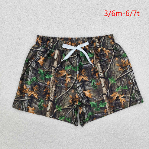 S0473 Baby Boys Camo Branches Trunks Bottoms Swimsuits