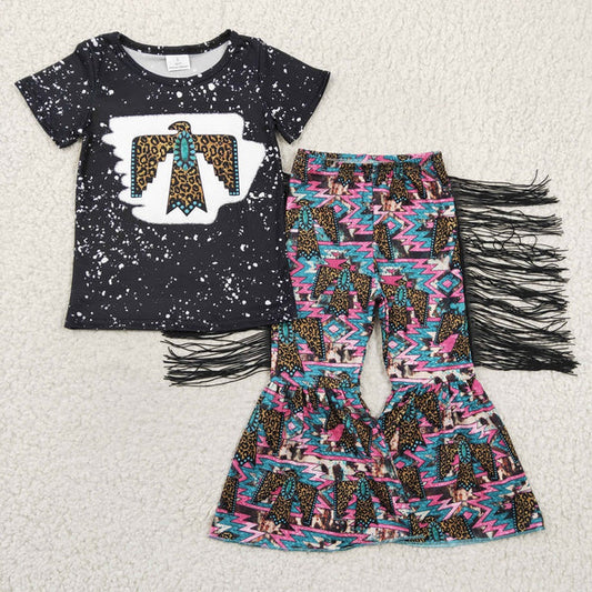 GSPO0209 Western Girl Turquoise Tassel Bell Outfit