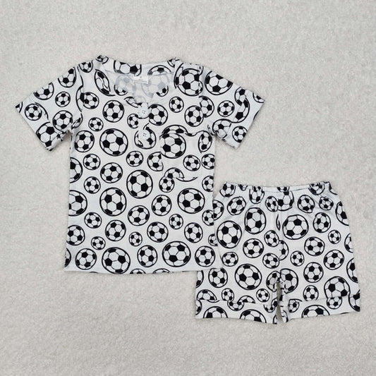 BSSO1008 Baby Boys Soccer Shirt Shorts Pajamas Clothes Set