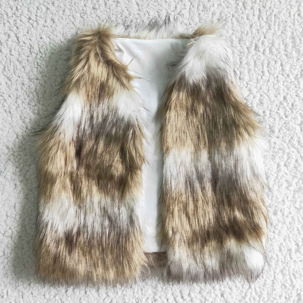 VE0001 Girl Faux Fur Vest