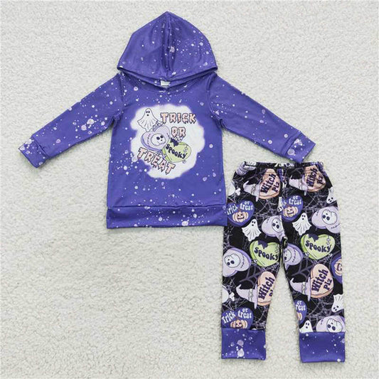 L-3.2 BLP0211 Heart-shaped blue purple hooded long sleeves