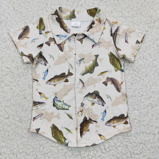 BT0179 Boys Fish Short Sleeve Shirt