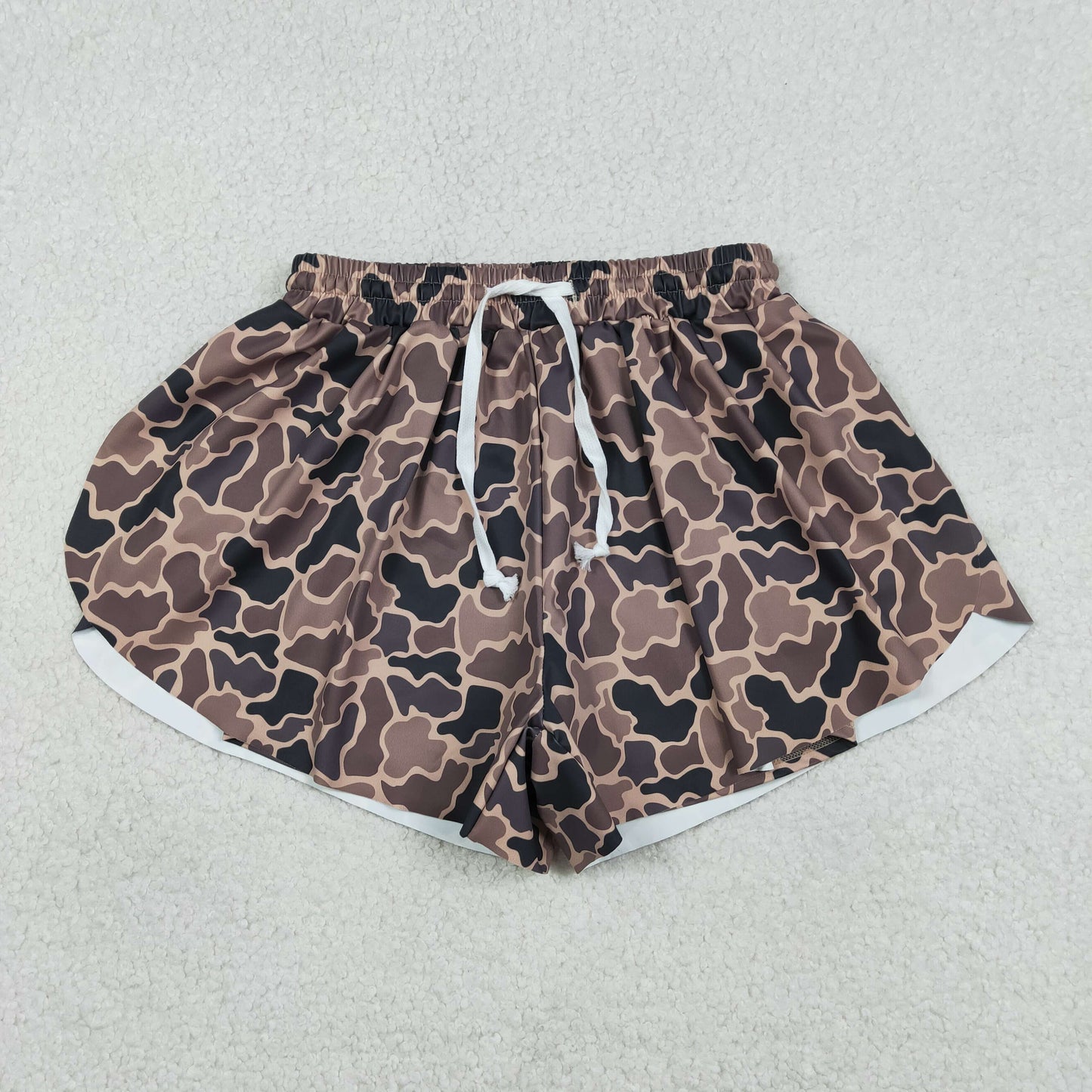 Sibling Baby girls clothes and adult clothes yoga camouflage kids shorts and adult shorts