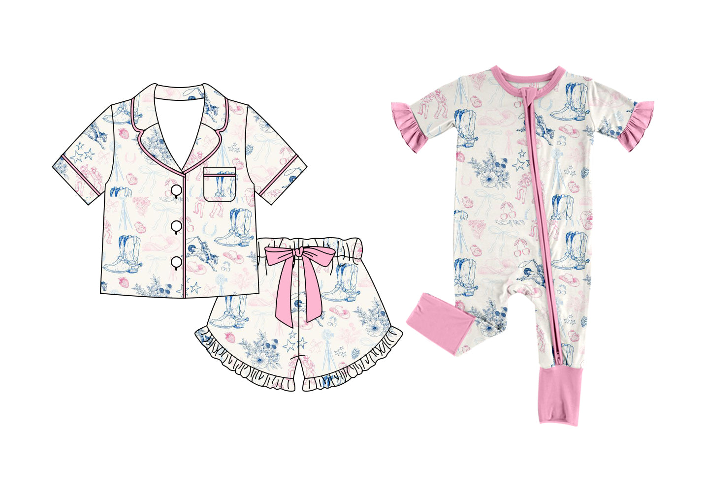 26.1.17 Custom (Moq 3 or 5) Sibling Baby girl boot Short Sleeve Shorts Sets and Romper