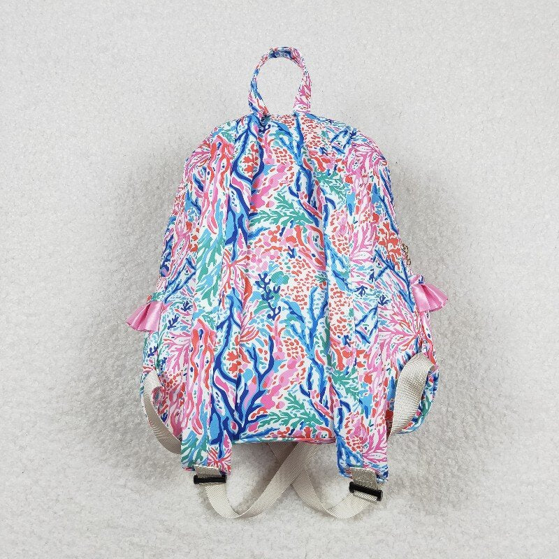 BA0185 Seagrass rose lace backpack