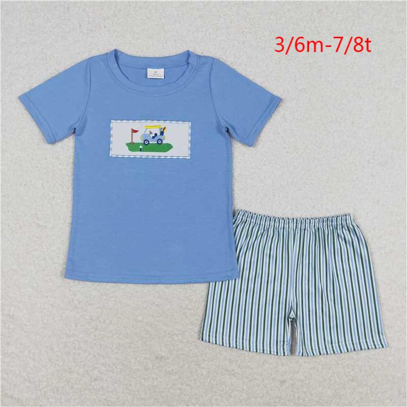 Sibling Brothers Baby Boys Golf Shirts Shorts Summer Clothes Sets