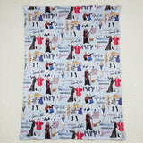 BL0125 Country music singer blue baby blanket