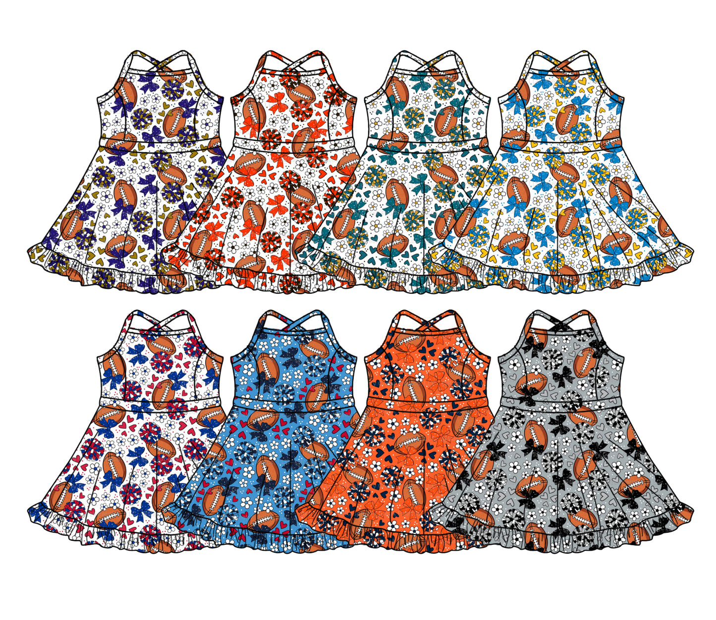 26.1.15 Custom MOQ:3 or 5 pcs each design milk silk Sibling baby girl clothes team bow short sleeve dress 8