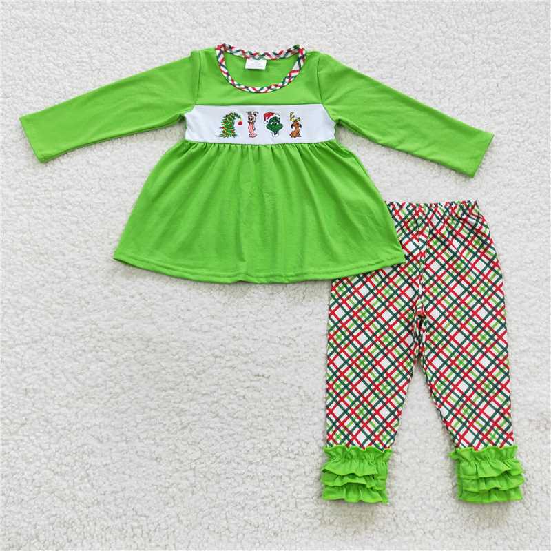 Sibling Baby Boys Girls Christmas Frog Pants Clothes Sets