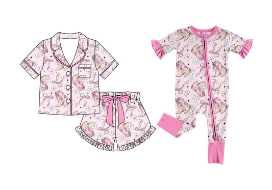 26.1.12 Custom MOQ:3 or 5 pcs each design milk silk Sibling baby girl clothes boot bow short sleeve shorts sets and romper